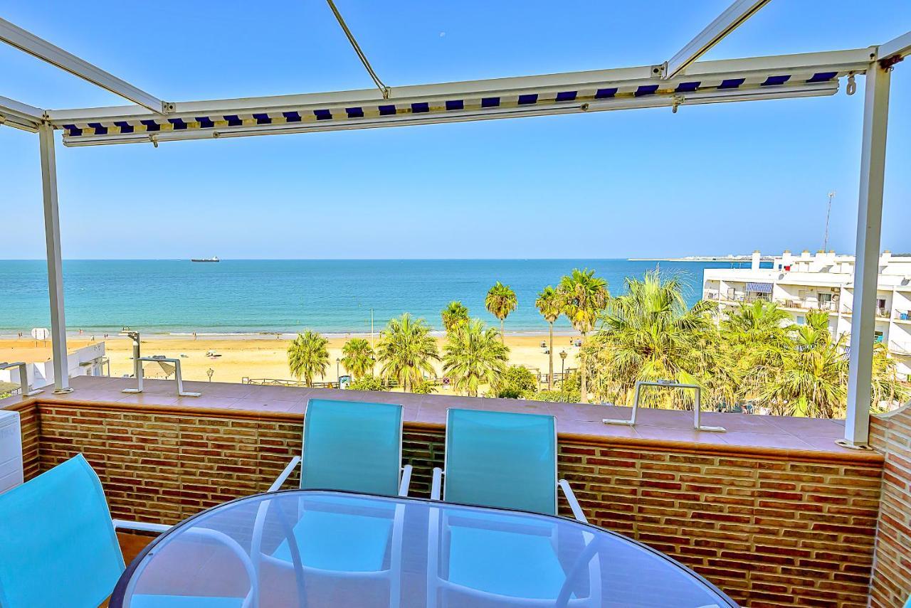 Ocean Sunset Beachfront House With Terraces El Puerto de Santa Maria Luaran gambar