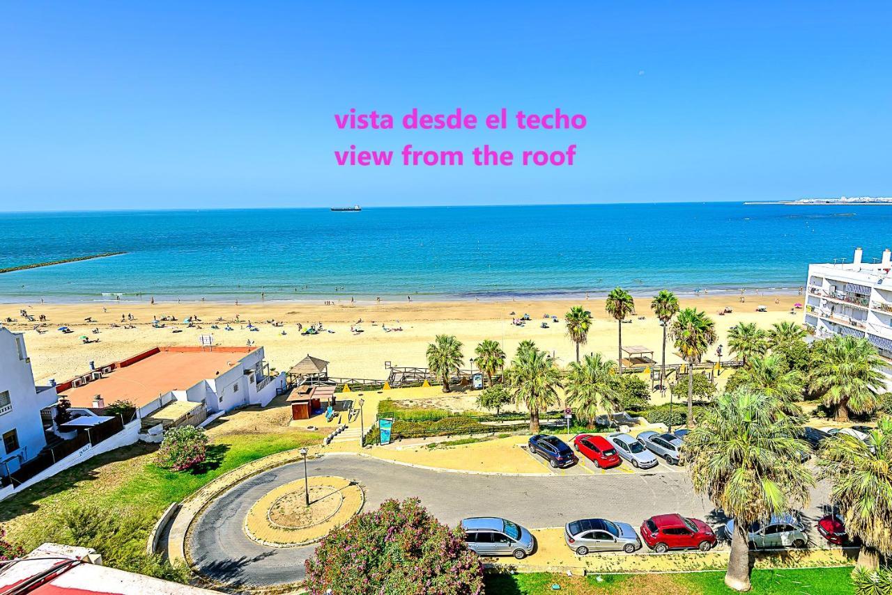 Ocean Sunset Beachfront House With Terraces El Puerto de Santa Maria Luaran gambar
