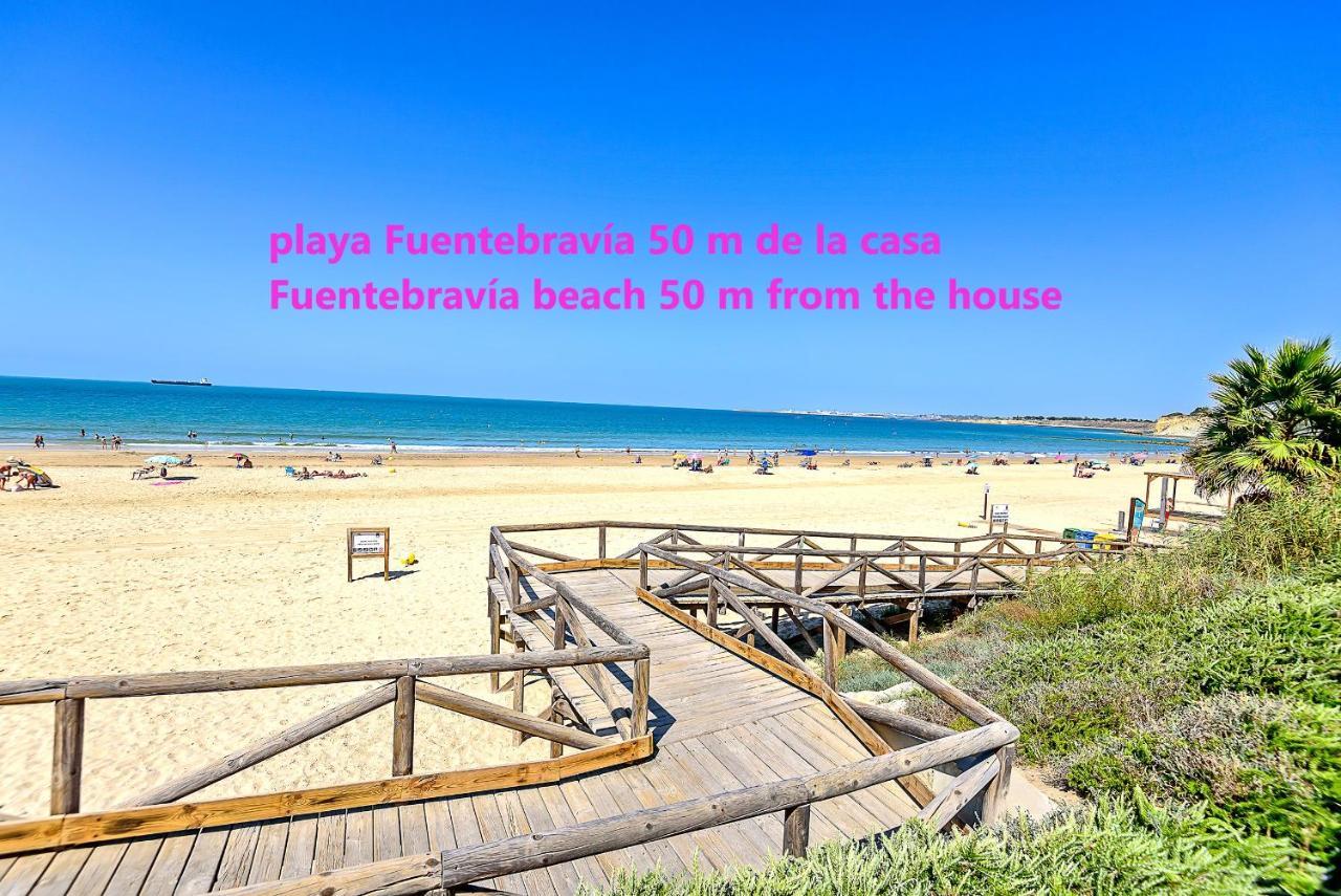 Ocean Sunset Beachfront House With Terraces El Puerto de Santa Maria Luaran gambar