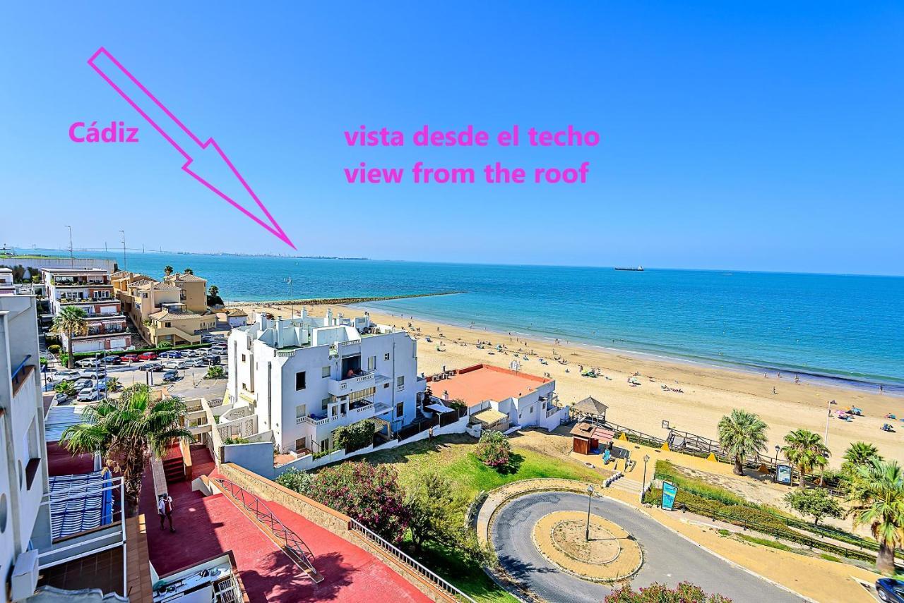 Ocean Sunset Beachfront House With Terraces El Puerto de Santa Maria Luaran gambar